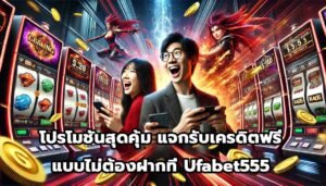 โปรโมชันสุดคุ้ม แจกรับเครดิตฟรีแบบไม่ต้องฝากที่ Ufabet555-5