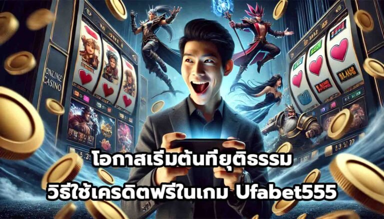 โอกาสเริ่มต้นที่ยุติธรรม วิธีใช้เครดิตฟรีในเกม Ufabet555-6